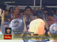 Fans cheer as Pacquiao motorcade in Metro Manila starts