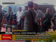 GMA News witnesses turnover of Ampatuan Jr. to Dureza