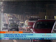 <b>QTV:</b> Traffic on both lanes of SLEX still smooth
