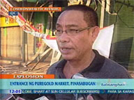  QTV:  Blast hits entrance of Puregold Supermarket along  Commonwealth Ave