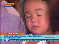 <b>QTV:</b> Pacquiao kids intently watch dad's bout with Cotto