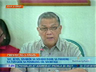 <b>QTV:</b> Senate grills DOE chief Reyes on possible oil shortage remarks