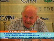 <b>QTV:</b> Fr. Sinnott says his release not related to Pacquiao-Cotto bout