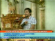 <b>QTV:</b> Pacquiao hears Thanksgiving Mass at Quiapo Church