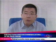 <b>QTV: </b>DOE-DOJ task force recommends lifting of oil price freeze