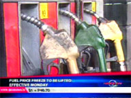 <b> QTV: </b> Fuel price freeze to be lifted effective Monday