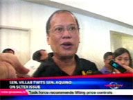 <b> QTV: </b> Sen. Villar twits Sen. Aquino on SCTEX issue