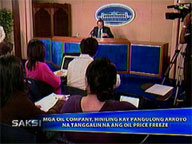 <b>Saksi: </b>Oil firms to ask Pres. Arroyo to lift fuel price freeze