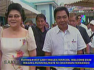  Saksi:  Imelda ok as Bayani Fernando's running mate in 2010