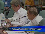  Saksi:  Senate grills DOE Sec. Reyes for 'dwindling oil supply' comment