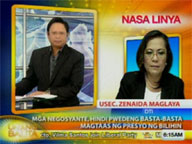 DTI Usec. Zenaida Maglaya on prices of basic commodities