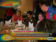 Pacquiao prepares for thanksgiving Mass at Quiapo Church