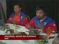Pacquiao in good mood before weigh-in