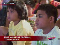 Pacquiao's children celebrate dad's victory