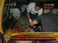 Man hurt in motorcycle accident in Marikina