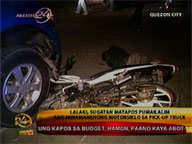 Man with no license, helmet hurt in motorcycle accident in QC
