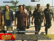 DND chief Gonzales attends symbolic flag raising in Shariff Aguak