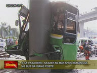 4 hurt in bus accident in Quezon City