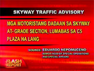Motorists passing Skyway AT-Grade Section told to divert route to C5 Plaza