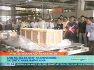  QTV:  Remains of UNTV staffer killed in Maguindanao arrive in Manila