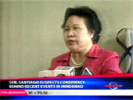   QTV:   Miriam suspects conspiracy behind recent events in Mindanao