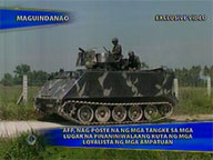 <b>Saksi: </b>AFP deploys armor in suspected lairs of Ampatuan loyalists