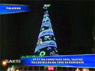   Saksi:   97-ft Christmas tree in Palawan studded with energy-saving LED bulbs
