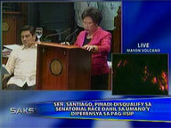 <b>saksi: </b>Lawyer wants Miriam Santiago banned from senatorial race due to 'mental problems'