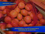  Saksi:  Divisoria fruit sales sluggish for now