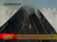 Philvolcs conducts aerial survey on Mayon