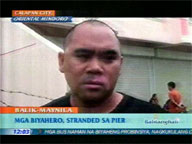  QTV:  Passengers stranded in Calapan and Batangas ports due to load limitations imposed on ROROs