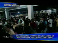 <b>Saksi: </b>PCGG: Stranded passengers at Calapan port reach 3,000