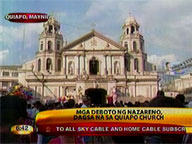Nazarene devotees building up at Quiapo Church