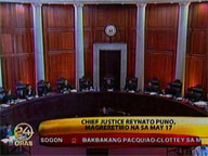 Chief Justice Puno to retire on May 17