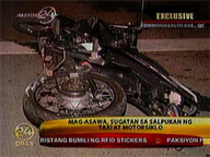 Couple hurt in motorcycle accident