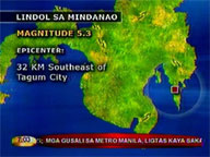 Parts of Mindanao hit by earthquake