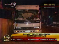 Delivery truck robbed while on the road