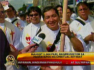 Over 5,000 priests end spiritual retreat with procession