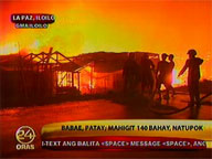 Woman killed, 140 houses razed in Iloilo fire