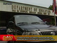 72 high school students tested positive for drug use in 2009