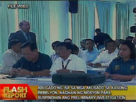 Lawyer of Parang mayor files motion to suspend preliminary investigation of Maguindanao rebellion case