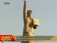 Unveiling of monument marks 77th birth anniversary of Cory Aquino