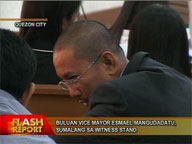 Buluan Vice Mayor Esmael Mangudadatu takes witness stand