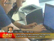 Comelec performs field testing of PCOS machines in Pateros