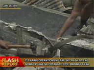 Clearing operation at PAF crash site in Cotabato begins