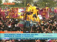  QTV:  Nazarene devotees braved intense heat, large crowds and exhaustion to join procession