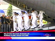   QTV:   Relatives receive remains of Nomad plane crash victims