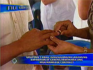   Saksi:  1-ABAAM group wants marriage contracts to have expiry date, be renewable