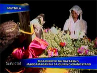   Saksi:  Nazarene devotees to stay overnight at the Quirino Grandstand