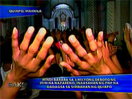   Saksi:  PNP expects not less than 3 million Black Nazarene devotees to throng to Quiapo church